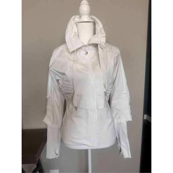 Lululemon Seek The Peak Double Cropped Drawstring Jacket White Size 6 - Picture 1 of 8